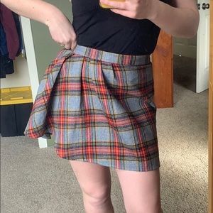 J. Crew Wool Plaid Kilt skirt with flounce